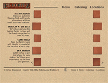Tablet Screenshot of elcortezrestaurant.com